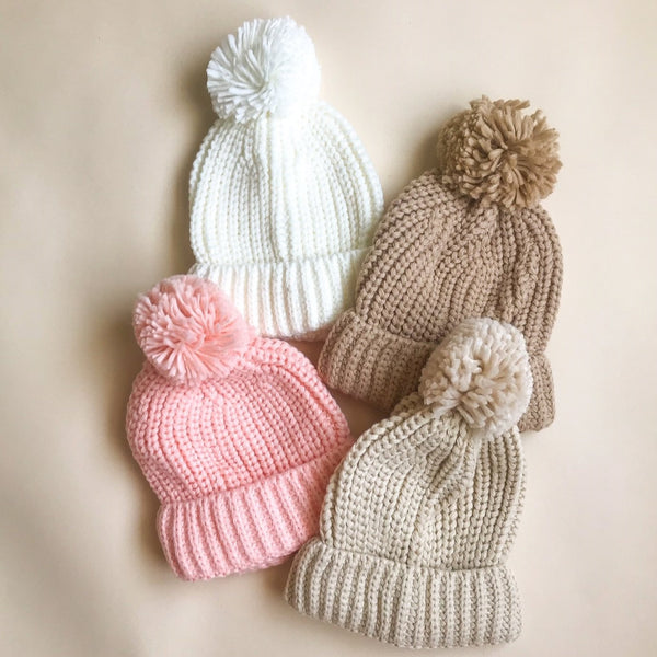 Chunky Pom Beanie – Tatum & Reese