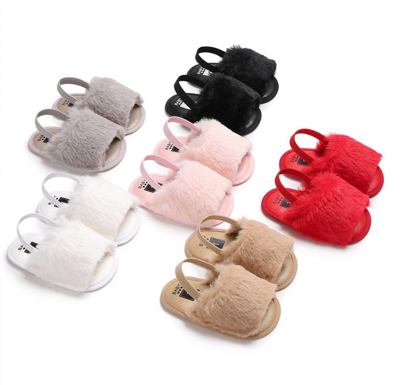 Furry slippers for hot sale toddlers