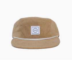 Corduroy Five-Panel Hat in Stone