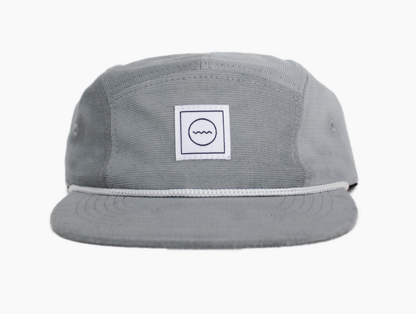 Corduroy Five-Panel Hat in Cloud