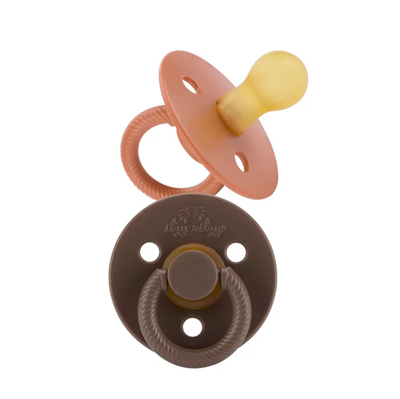 Chocolate/Caramel Natural Rubber Pacifiers